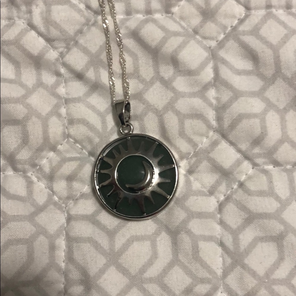 Green pendant jewelry